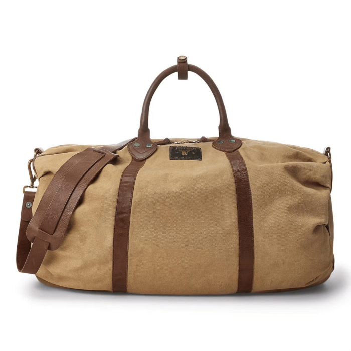 RRL Cotton Canvas/Leather Douglas Duffle Bag