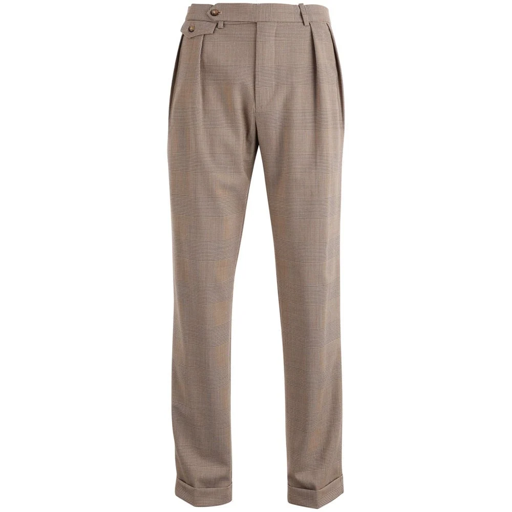Plaid Performance Wool-Blend Pants
