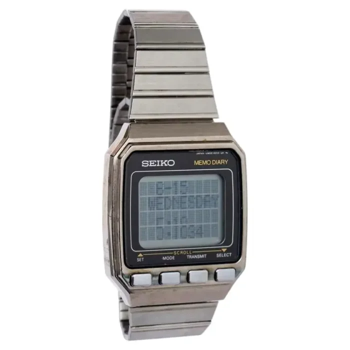 Seiko Stainless Steel Memo Diary Watch, Gently Used
